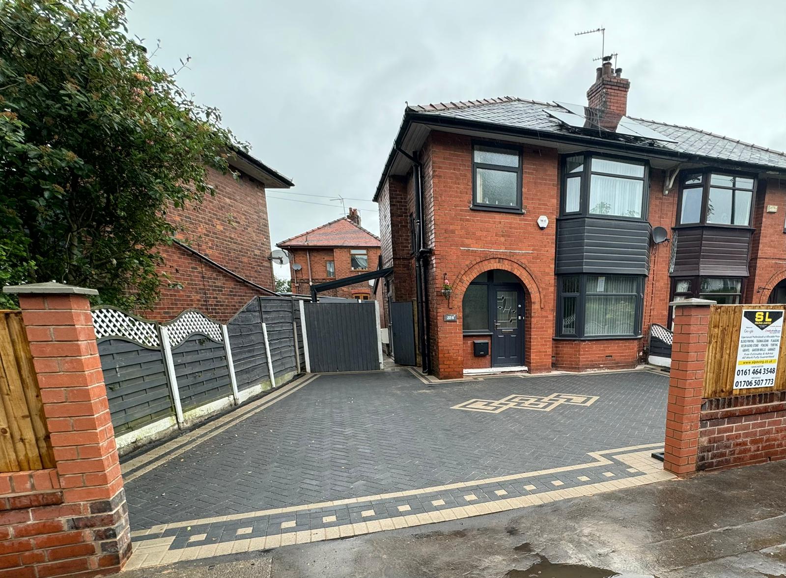 block paving driveway completed in Bury