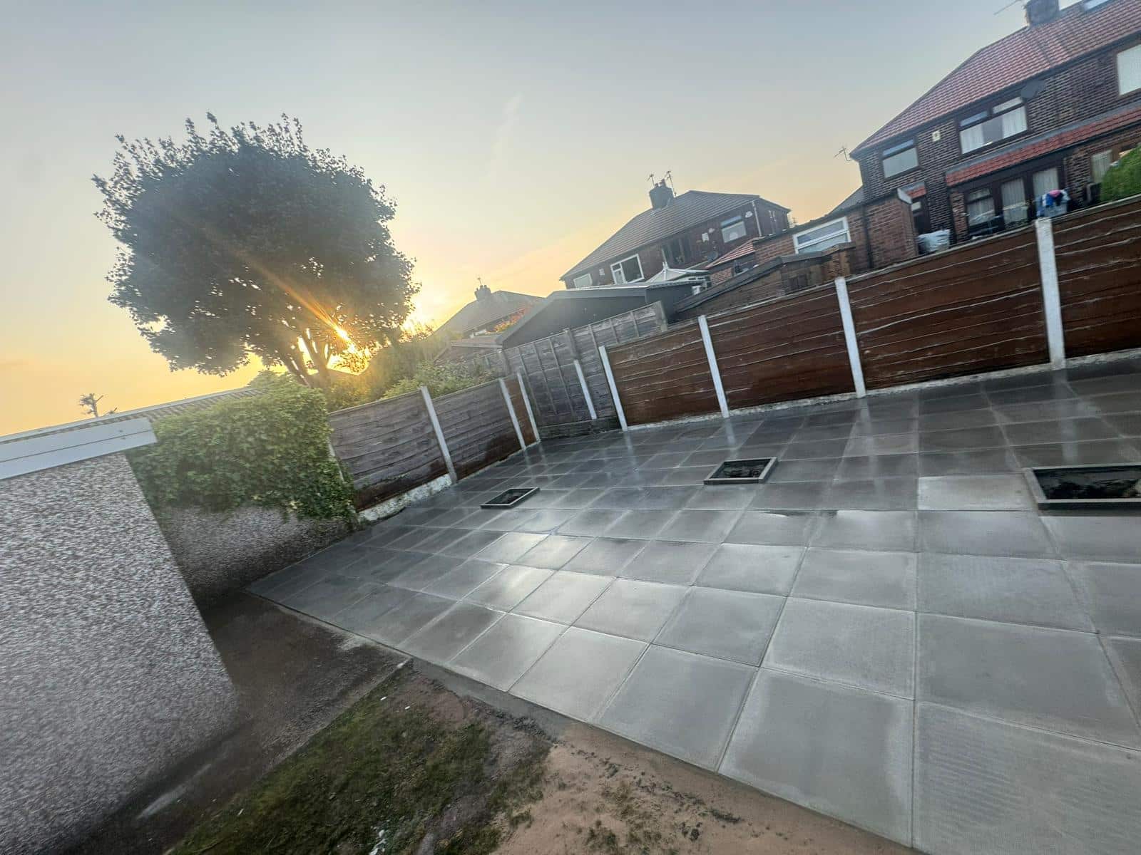 large patio completed in Stalybridge