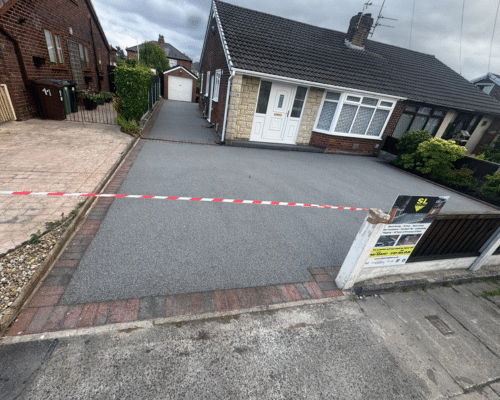 resin driveway completed in Rochdale