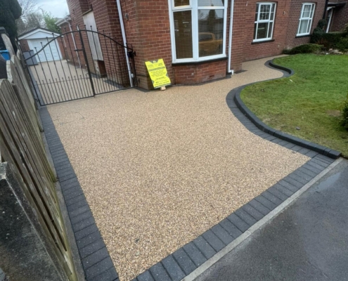 large resin driveway completed in Norden Rochdale