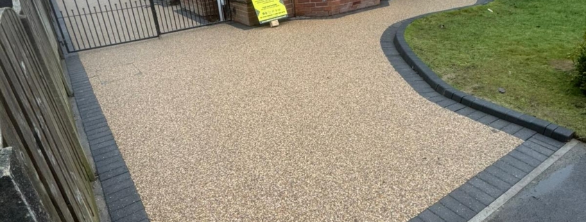 large resin driveway completed in Norden Rochdale