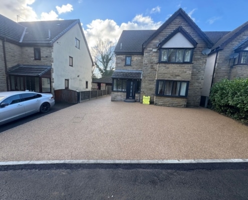 large resin driveway competed in Bury