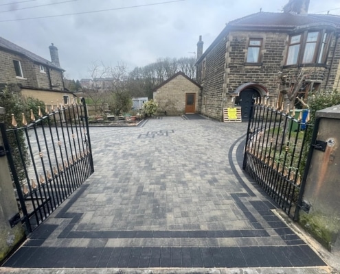 large block paving driveway completed in Bury