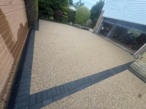 large resin driveway fitted