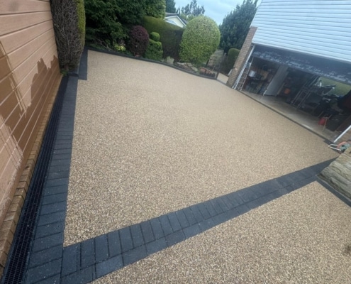 large resin driveway fitted
