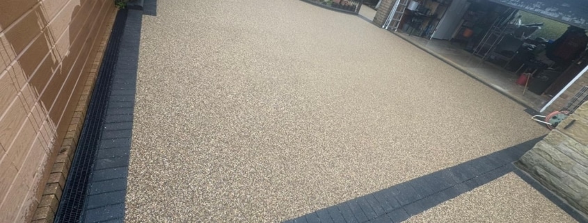 large resin driveway fitted