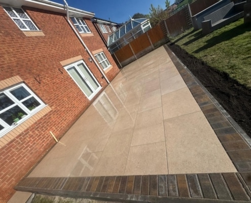 sinai porcelain patio completed in Royton Oldham