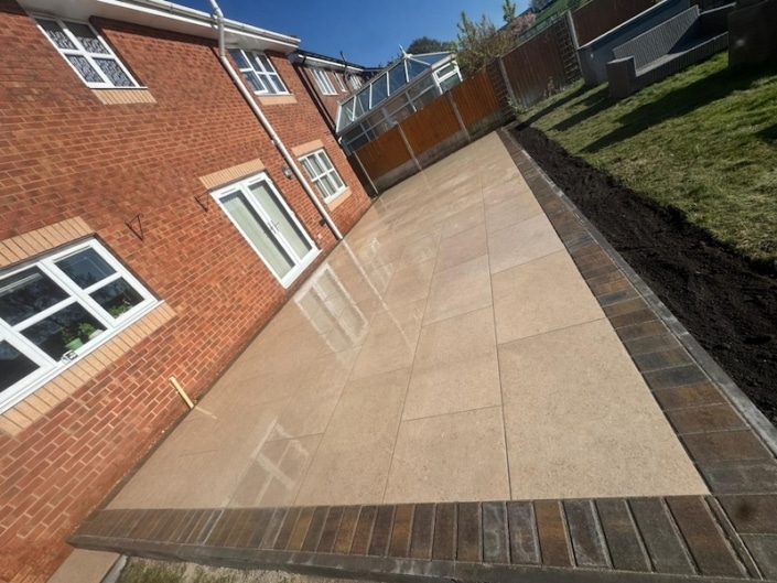 sinai porcelain patio completed in Royton Oldham