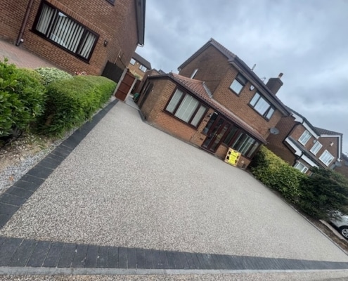 resin driveway completed in Oldham